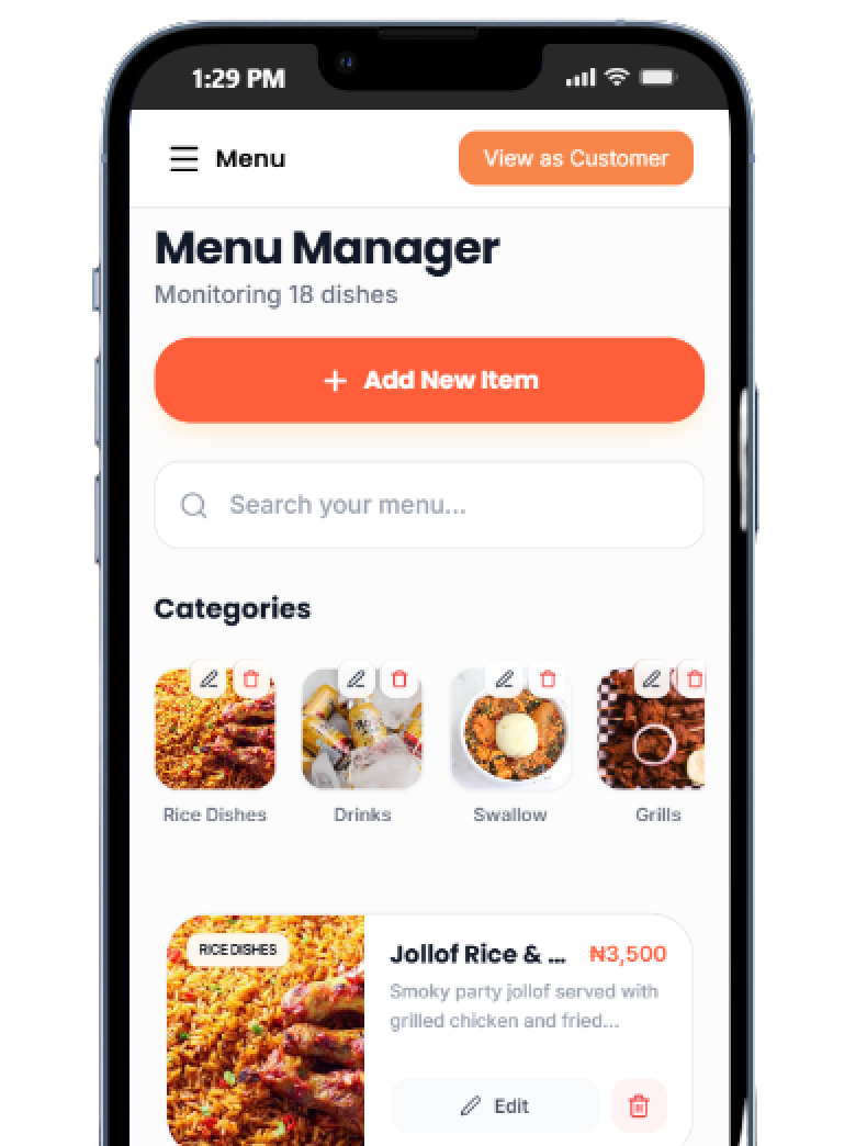 Menu Setup